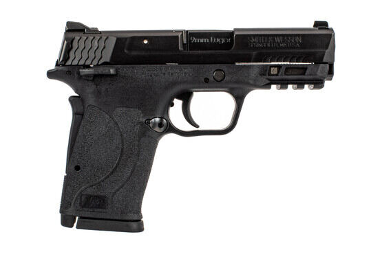 S&W M&P9 Shield EZ 9mm sub compact pistol features a manual thumb safety